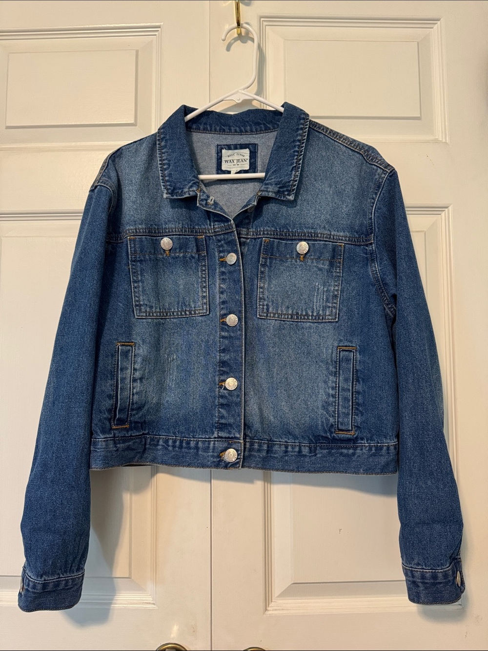 Wax Jean Medium Blue Denim Jacket M